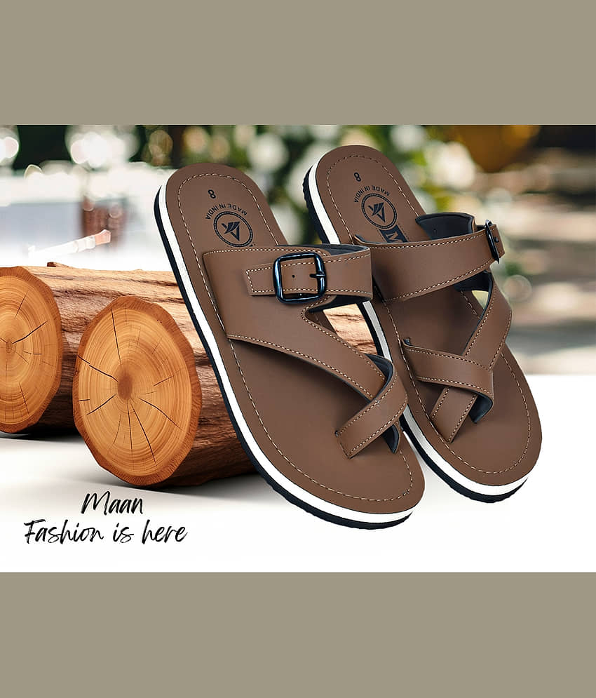 MAAN Tobacco Men's Thong Flip Flop