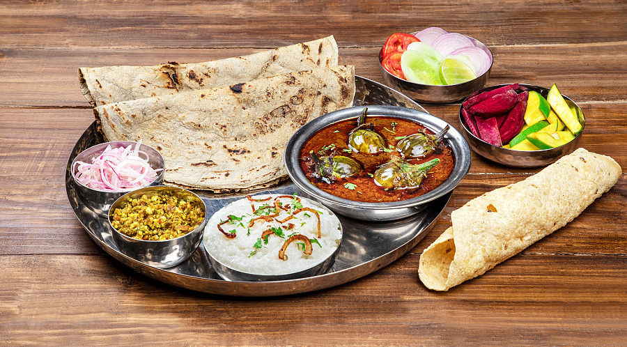 Baigan thali