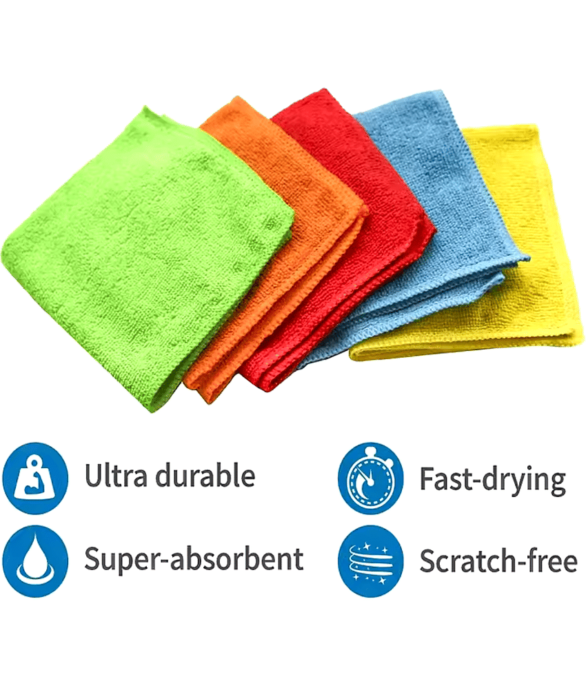 KLEANSHINE Microfibre Kitchen Cleaning Microfiber Duster ( Pack of 7 ) view 2