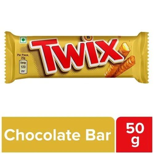 Twix Caramel Cookie Chocolate Bar, 50 gm