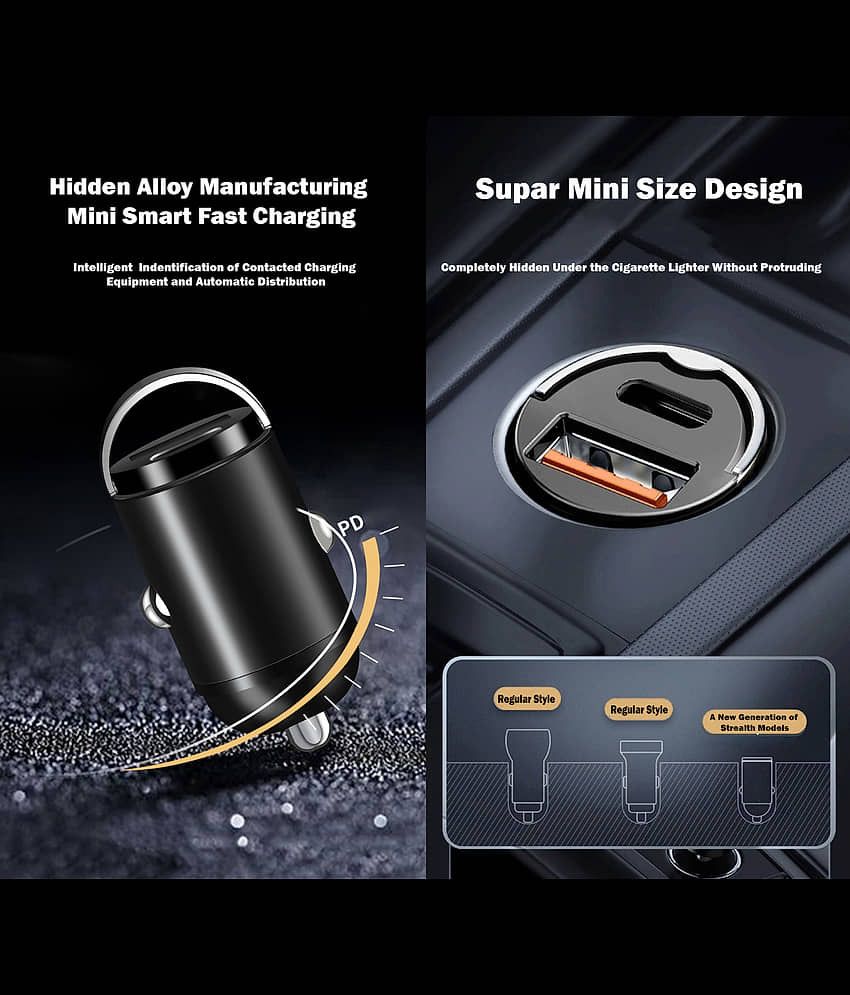 Flenzy Car Mobile Charger CRA024 Black view 2
