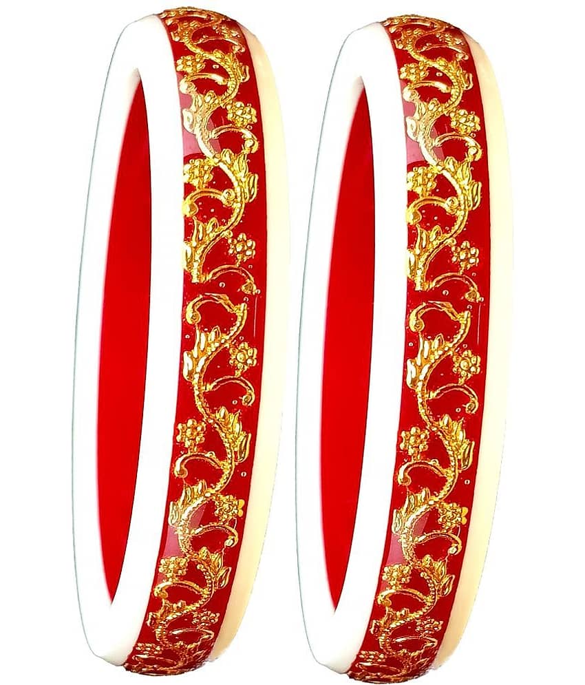 Bovzen Multicolor Bangle ( Pack of 2 ) view 2