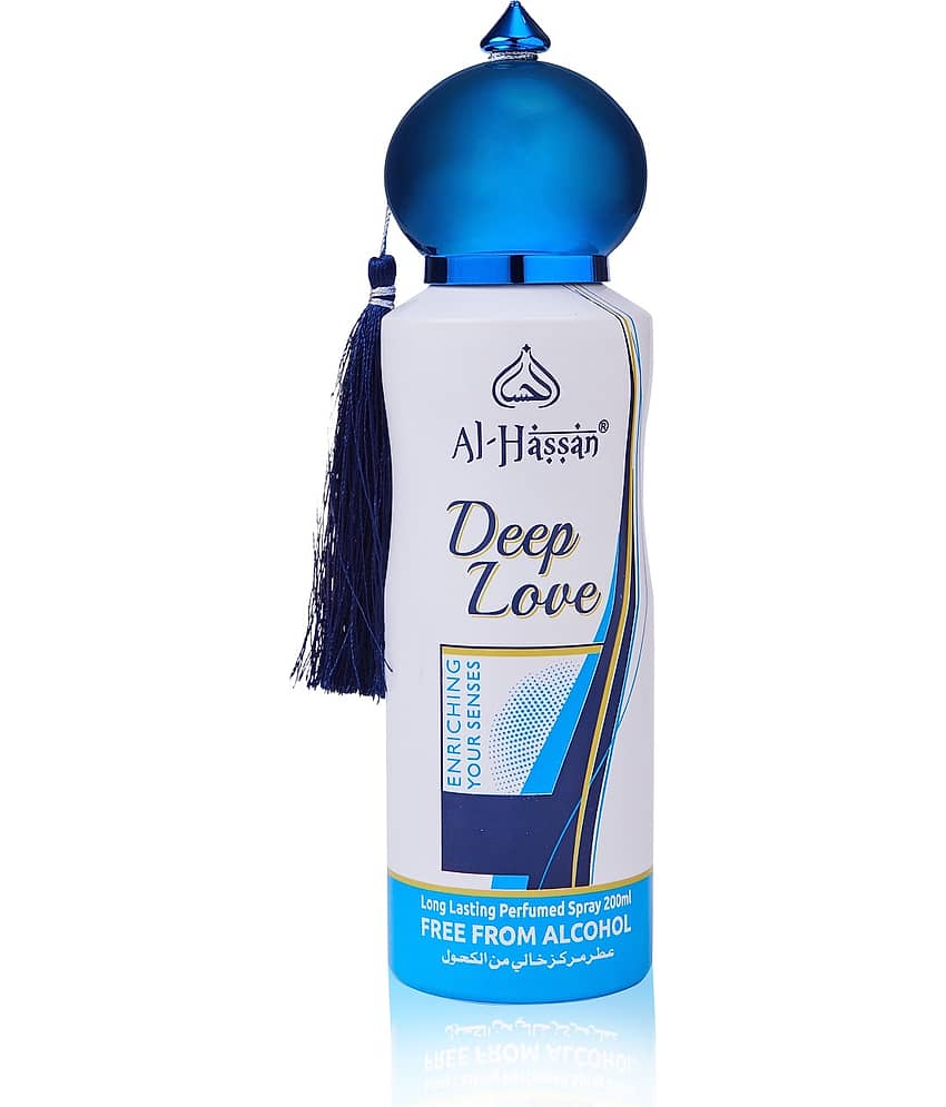 Al - Hassan Deep Love Perfumed Spray For Women Long Lasting Body Spray 200 ml (Pack of 1)