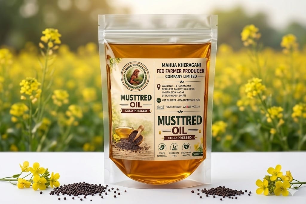 Mahua Kheragani Cold Pressed Musttred Oil 100 mlPack