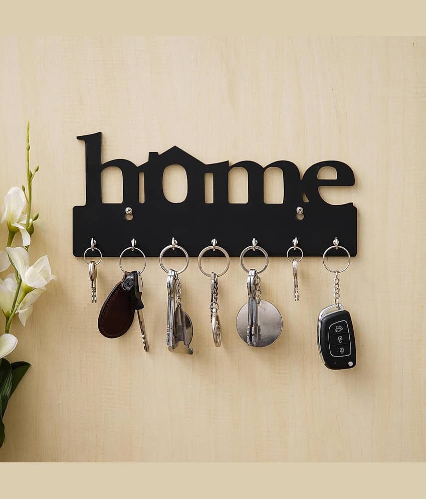 SKYVILLA Black Wood Key Holder - Pack of 1 view 2