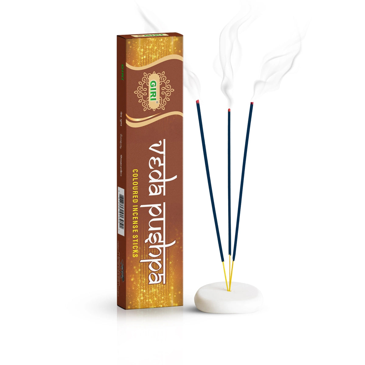 Giri Veda Pushpa Incense Sticks - 35 Sticks | Fresh Fragrance Agarbathi | 35 Pcs | Agarbatti for Pooja