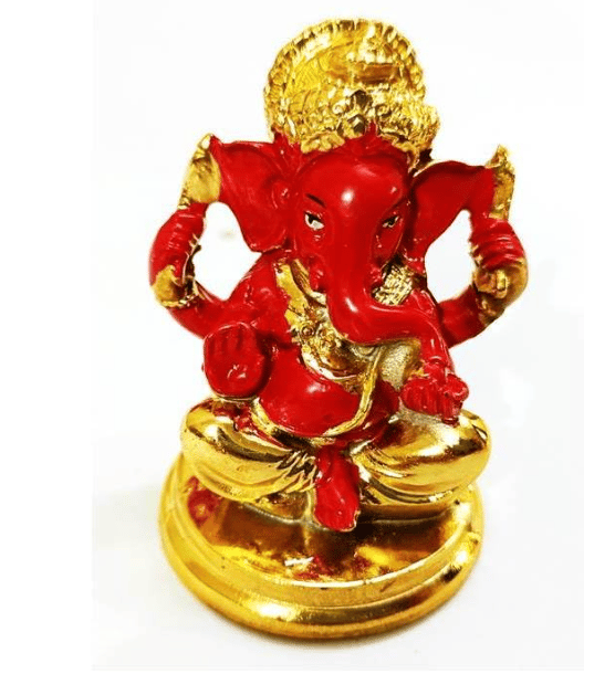 Ayushmann Traders Ganesh Idol Car Dashboard - Hindu Ganesha Statue India Ganpati Lord Murti Mandir Diwali Gifts view 2