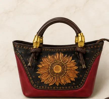 embossed purse