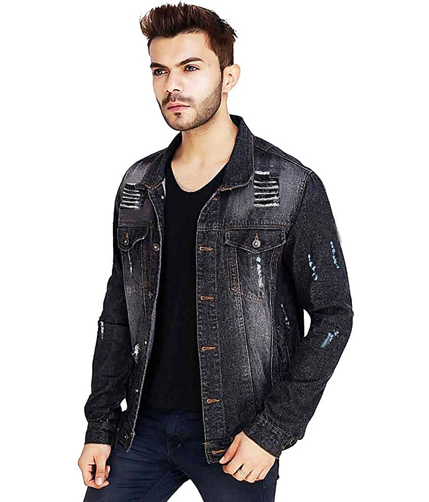 52dealz Denim Men's Denim Jacket - Navy ( Pack of 1 )