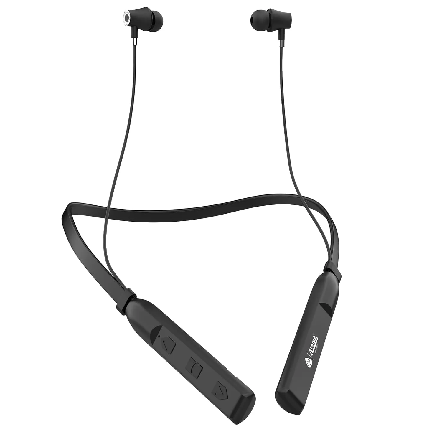 AROMA NB119 Brio Neckband Bluetooth | Upto 60 Hours Playtime, Fast Charging, Dual Pairing, Heavy Bass