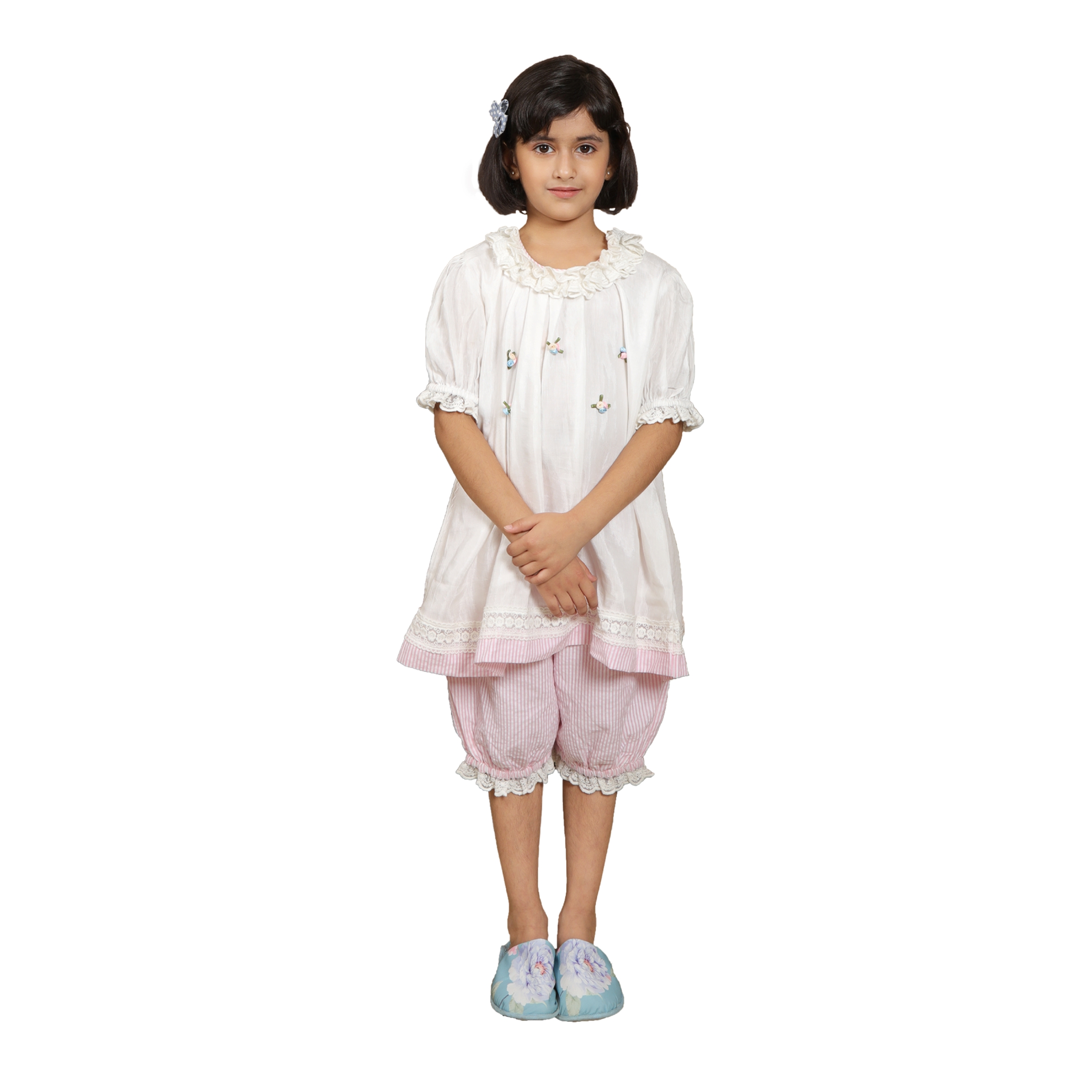DE CHEVALERiE en Rouge - Ashter Rose Nightdress - Pink 4- 5 Years