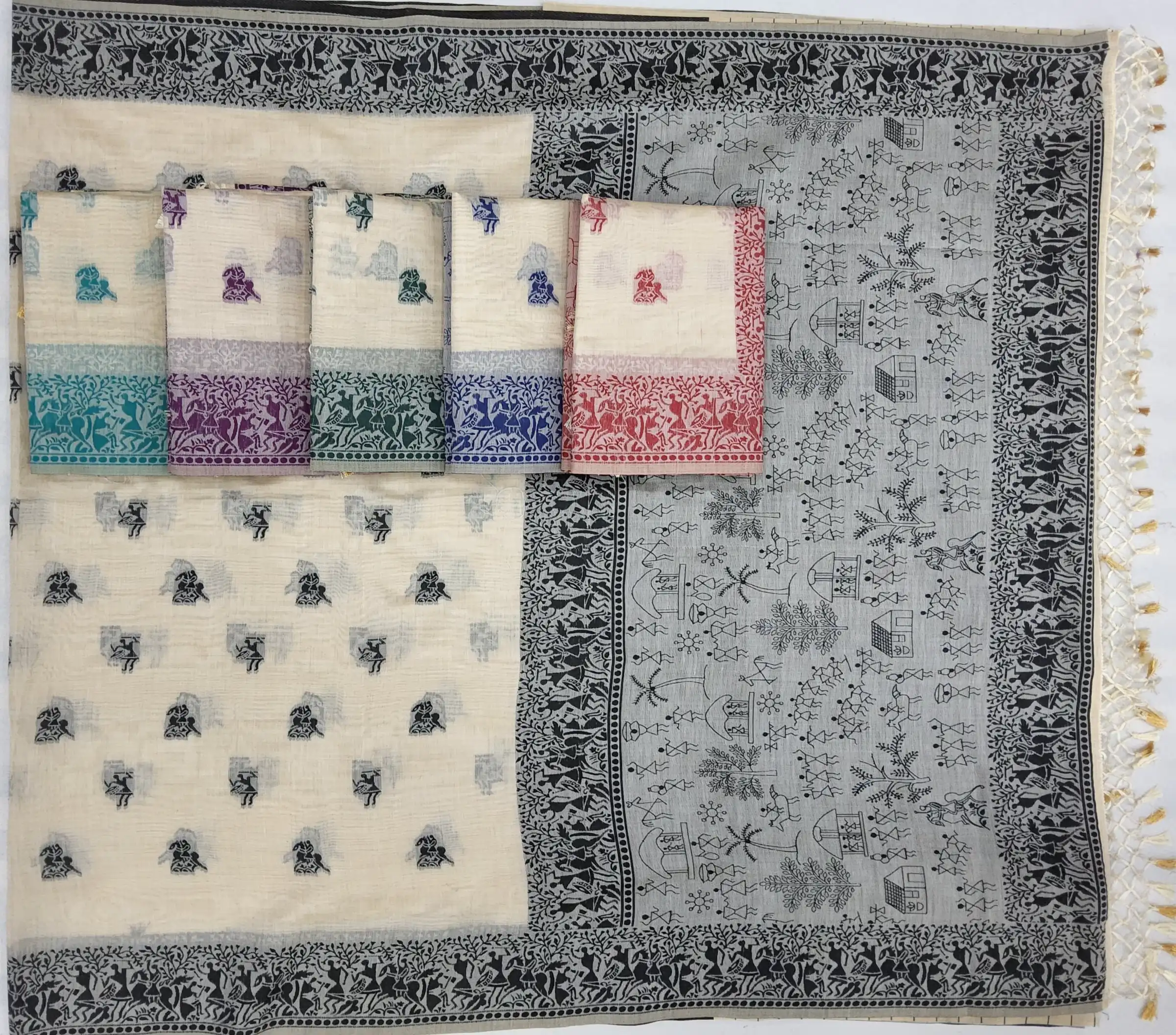Tussar Cotton Sambalpuri Handmade Saree 2