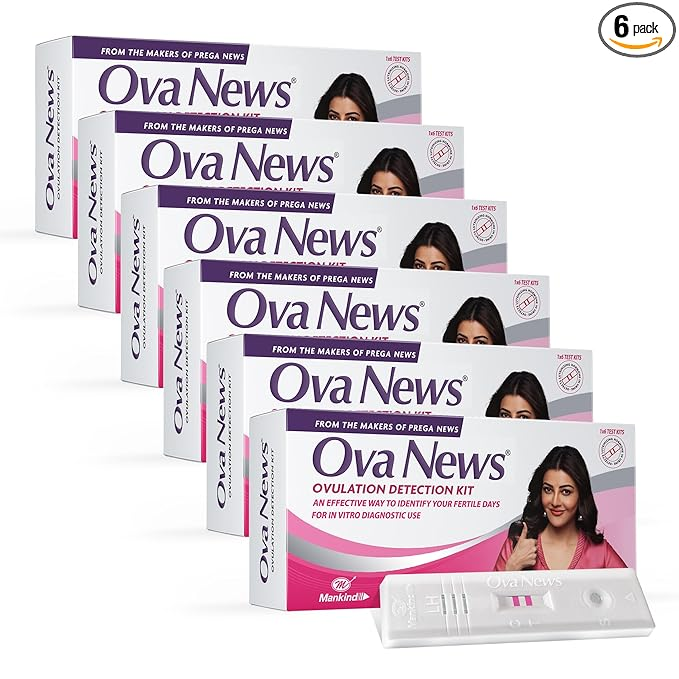 Ova News Ovulation Detection Kit by mankind Ovulation Kit (36 Tests Pack of 6)