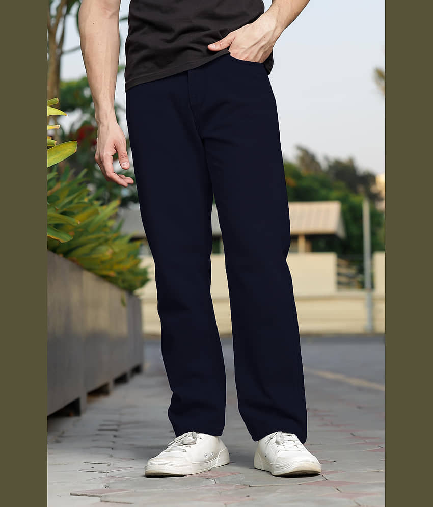 RAGZO Relaxed Solid Men's Jeans - Dark Blue ( Pack of 1 )