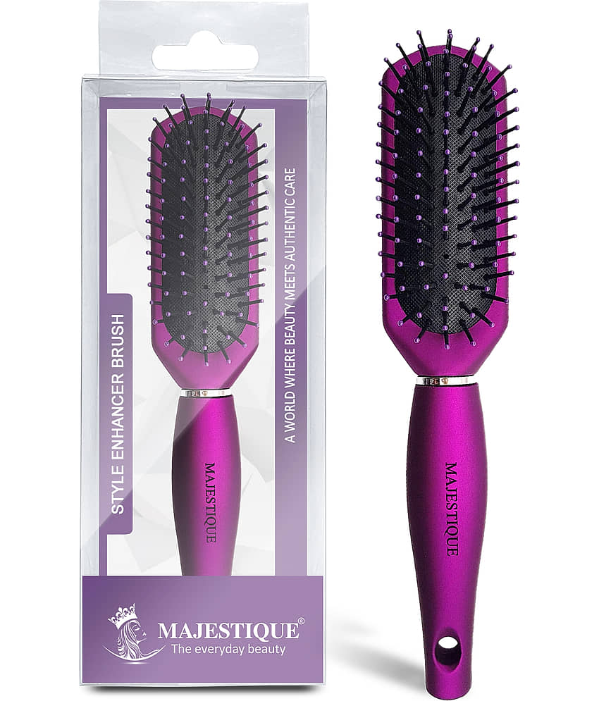 Majestique Purple Series Style Enhancer Hair Brush for Shaping Defining for Women and Men -Pack of 1