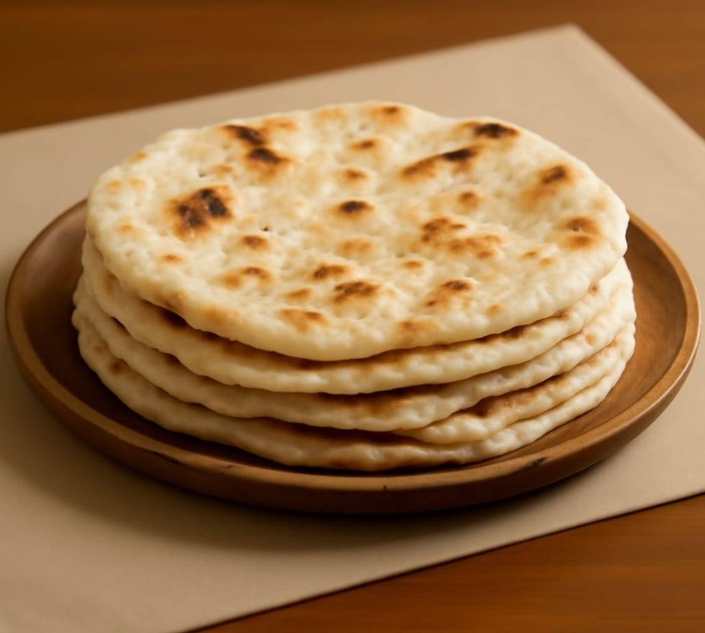 5 Plain Roti (soft, puffed Indian chapatis)
