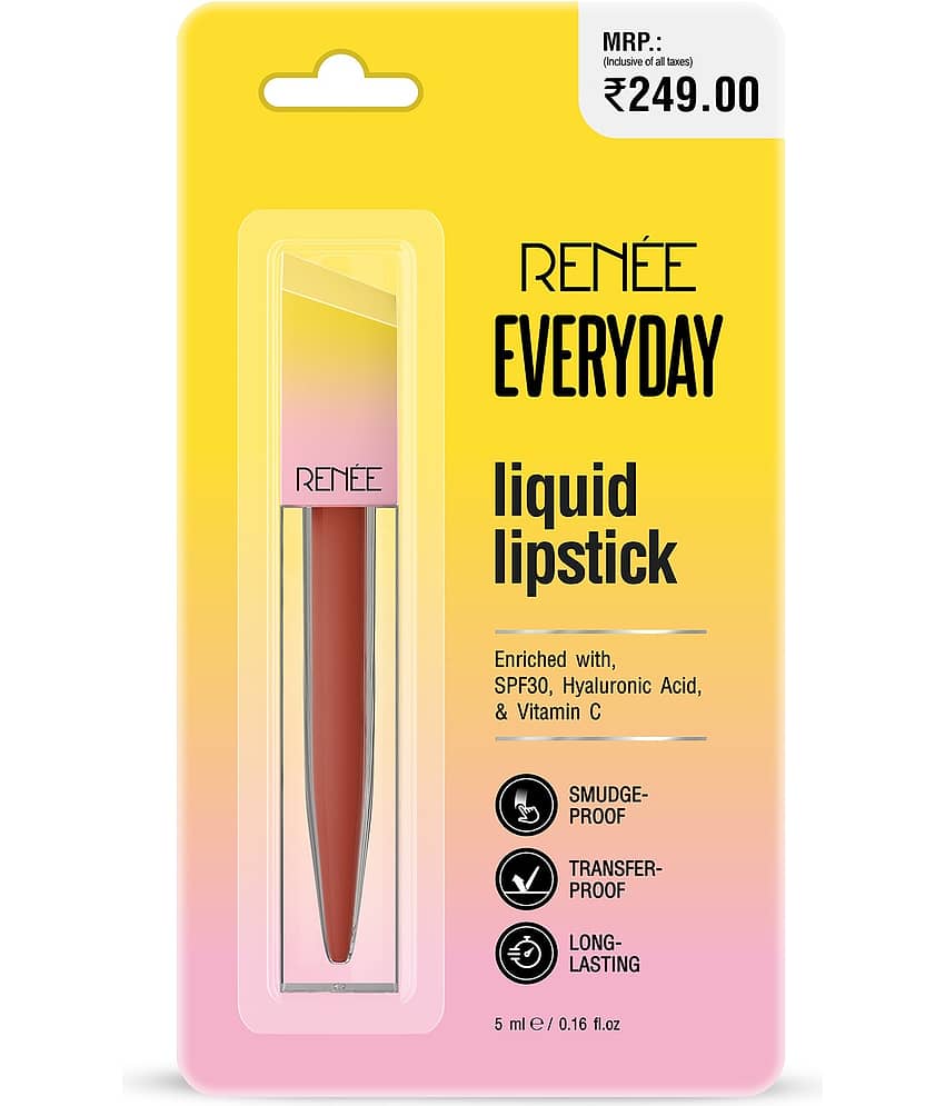Renee Brown Matte Waterproof Liquid Lipstick ( Pack of 1 )