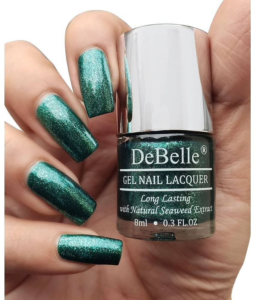 DeBelle Cosmic Emerald Glitter Nail Polish 8 ( Pack of 1 )