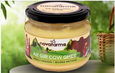 NOVAFARMS A2 GIR COW GHEE - 250 ML