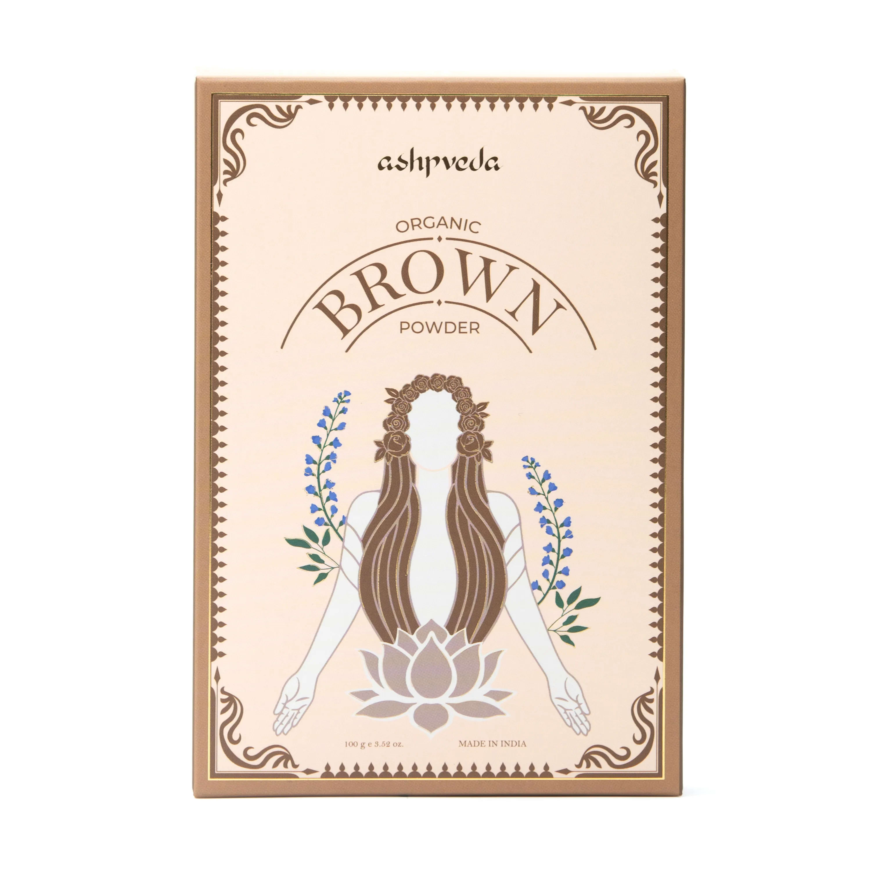 ashpveda Organic Brown Hair Color Powder