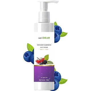 HEY DEAR Instant Fairness Natural Blueberry Face Wash - 100ml