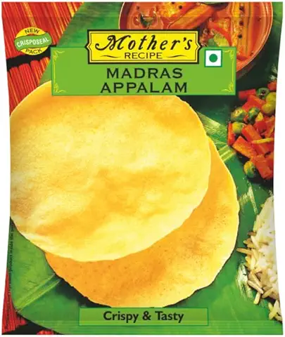 Mother's Recipe Appalam 4 " Pouch,100 Gram