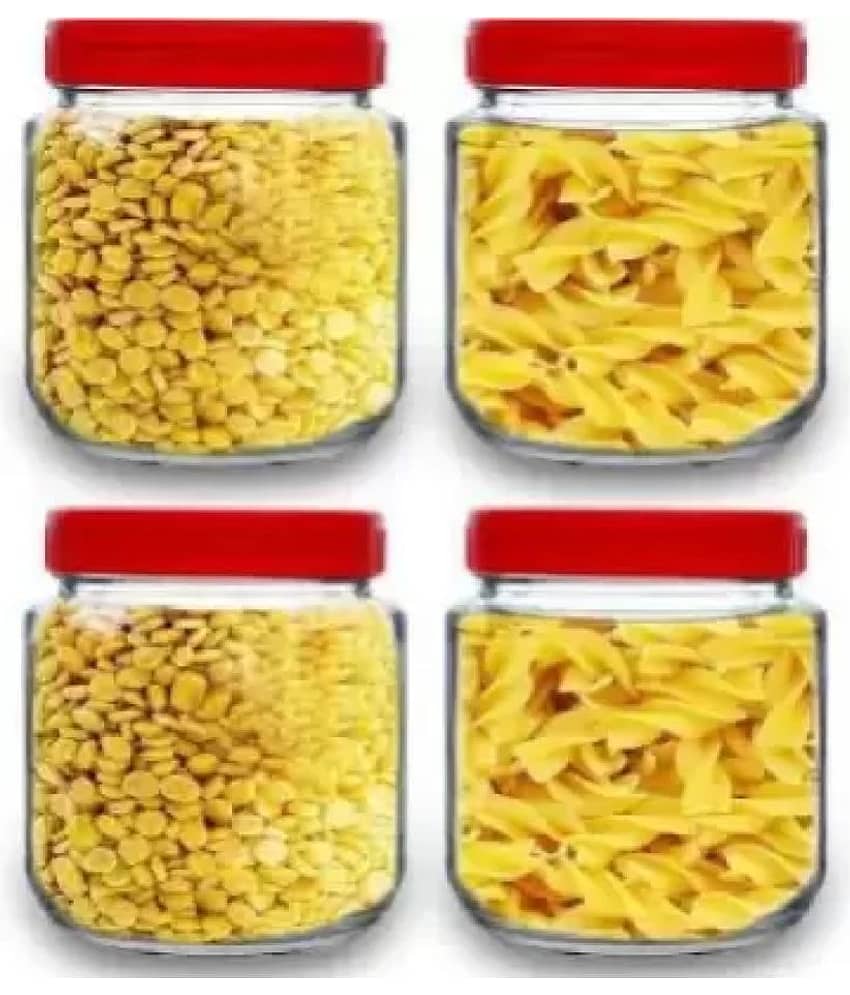 skwaion Glass Red Cookie Container ( Set of 12 ) view 2