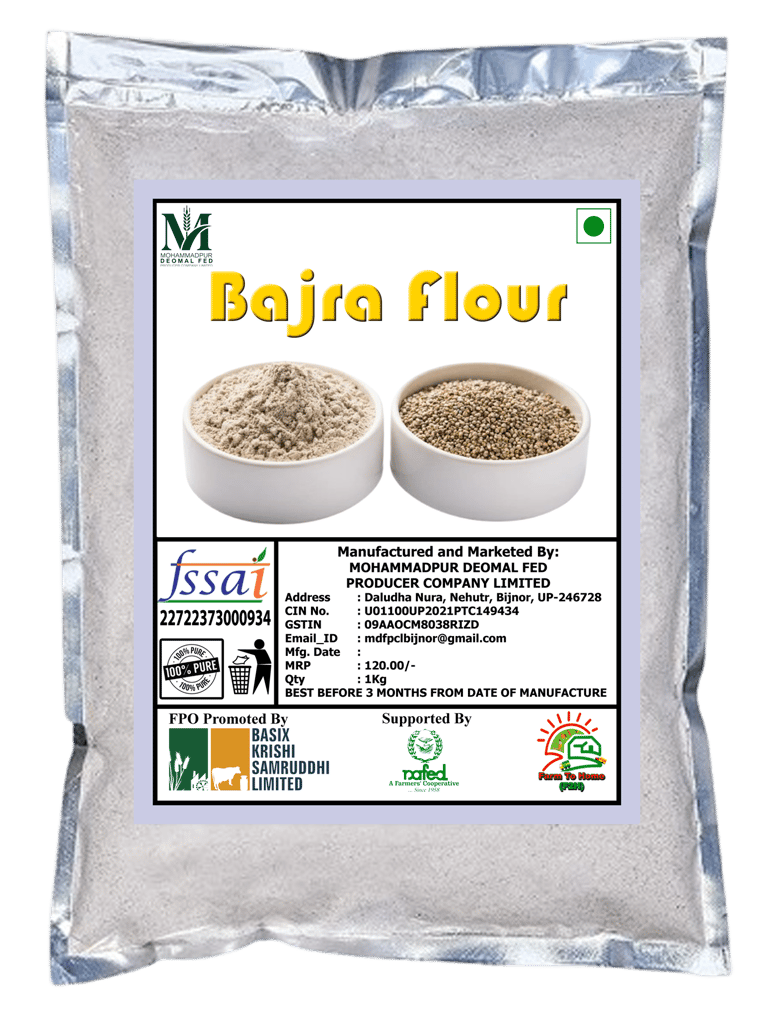Bajra Flour -1 Kg (pack of 4)