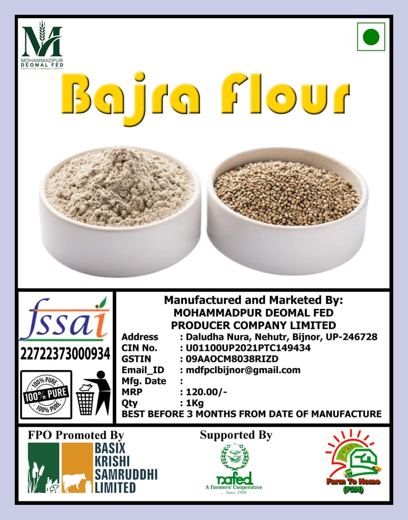 Bajra Flour -1 Kg (pack of 4) view 2