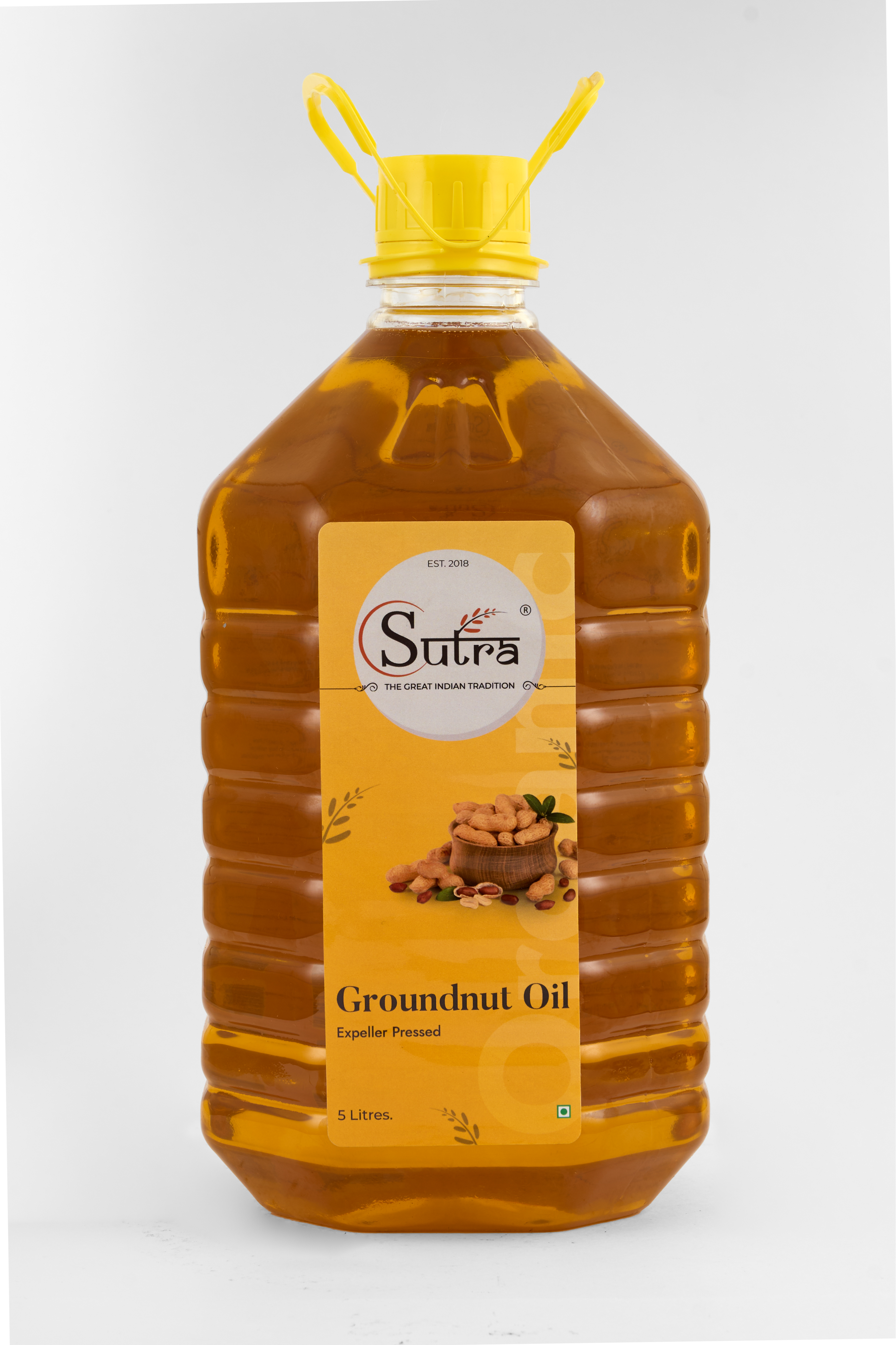 Sutra Groundnut Oil (Gold), 5 L