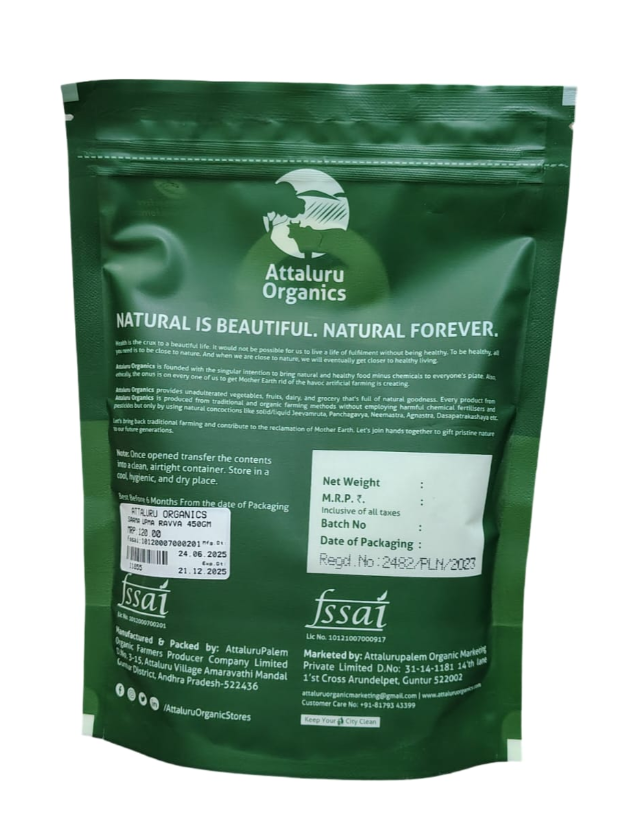 Attaluru Organics Green Jowar Upma Rawa