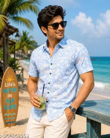 PRINTED BEACH SKY