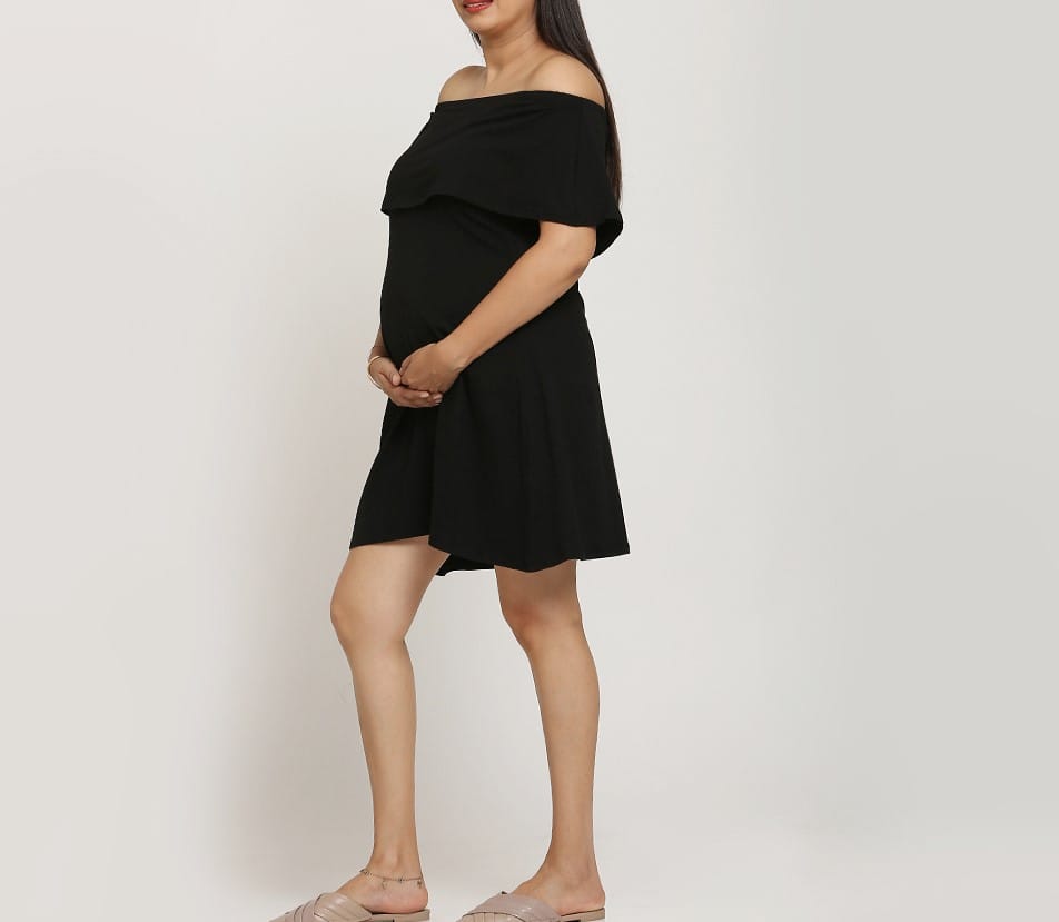 Off Shoulder Sanya Maternity Dress view 2