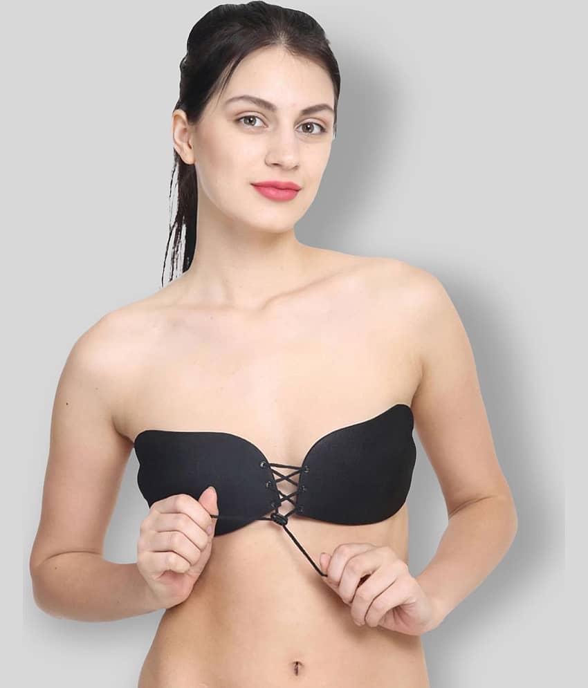 Voler Haut Poly Cotton Lightly Padded Women's Stick on Bra ( Black )