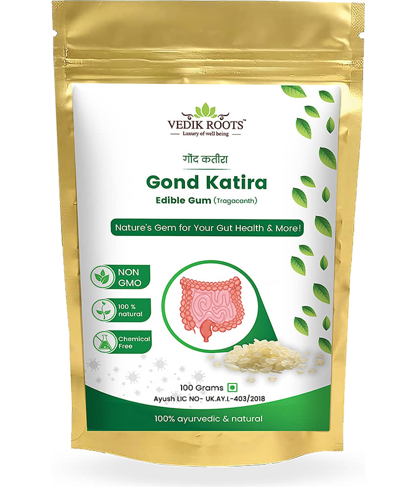 Vedikroots Gond Katira Natural Body Cooling & Hydrating Superfood Supports Digestion 100gm