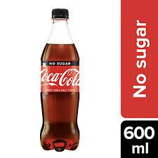 Coca Cola Soft Drink - Zero Sugar, No Calories, 600 Ml Bottle