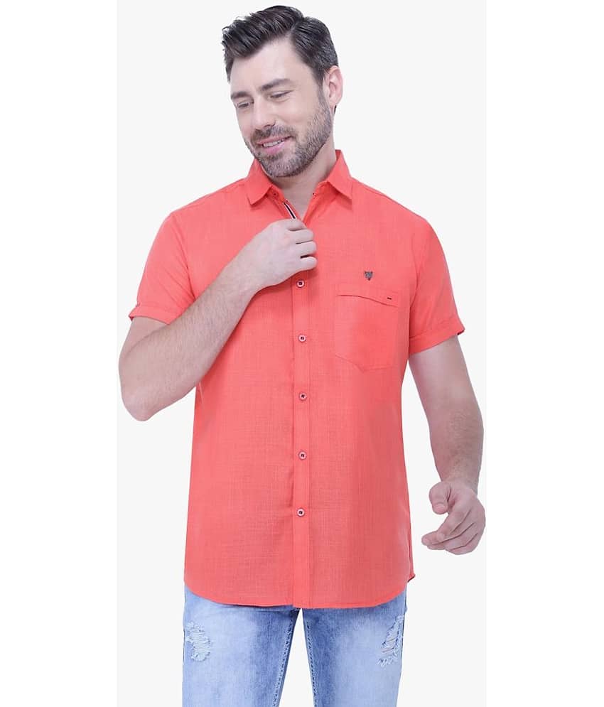 Kuons Avenue - Pink Linen Slim Fit Men's Casual Shirt ( Pack of 1 )