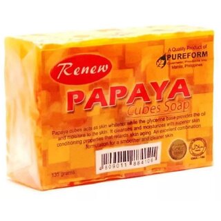 Renew Cubes Papaya Moisture Soap - 135g