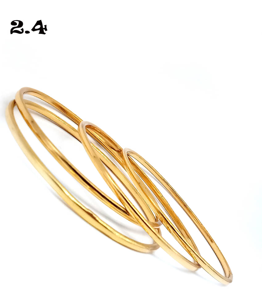 SHANKH-KRIVA - Gold Bangle Set (Pack of 1) view 2