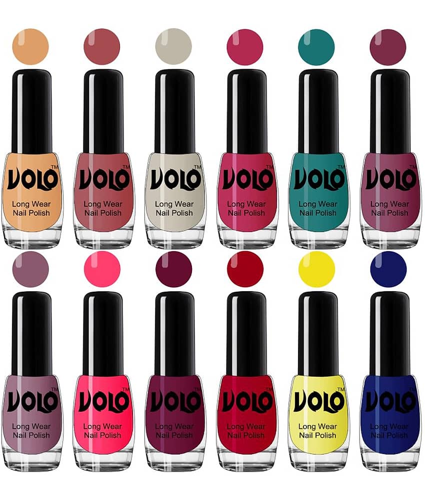 VOLO True Wear High Gloss Impresso Nail Polish Sets of 12 Multi Glossy 60 mL