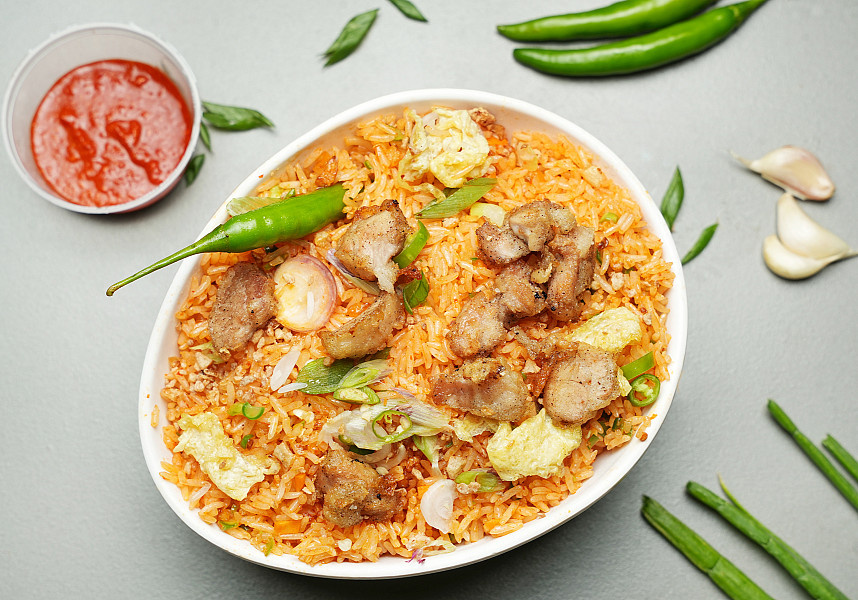 Chicken chilli garlic fried rice