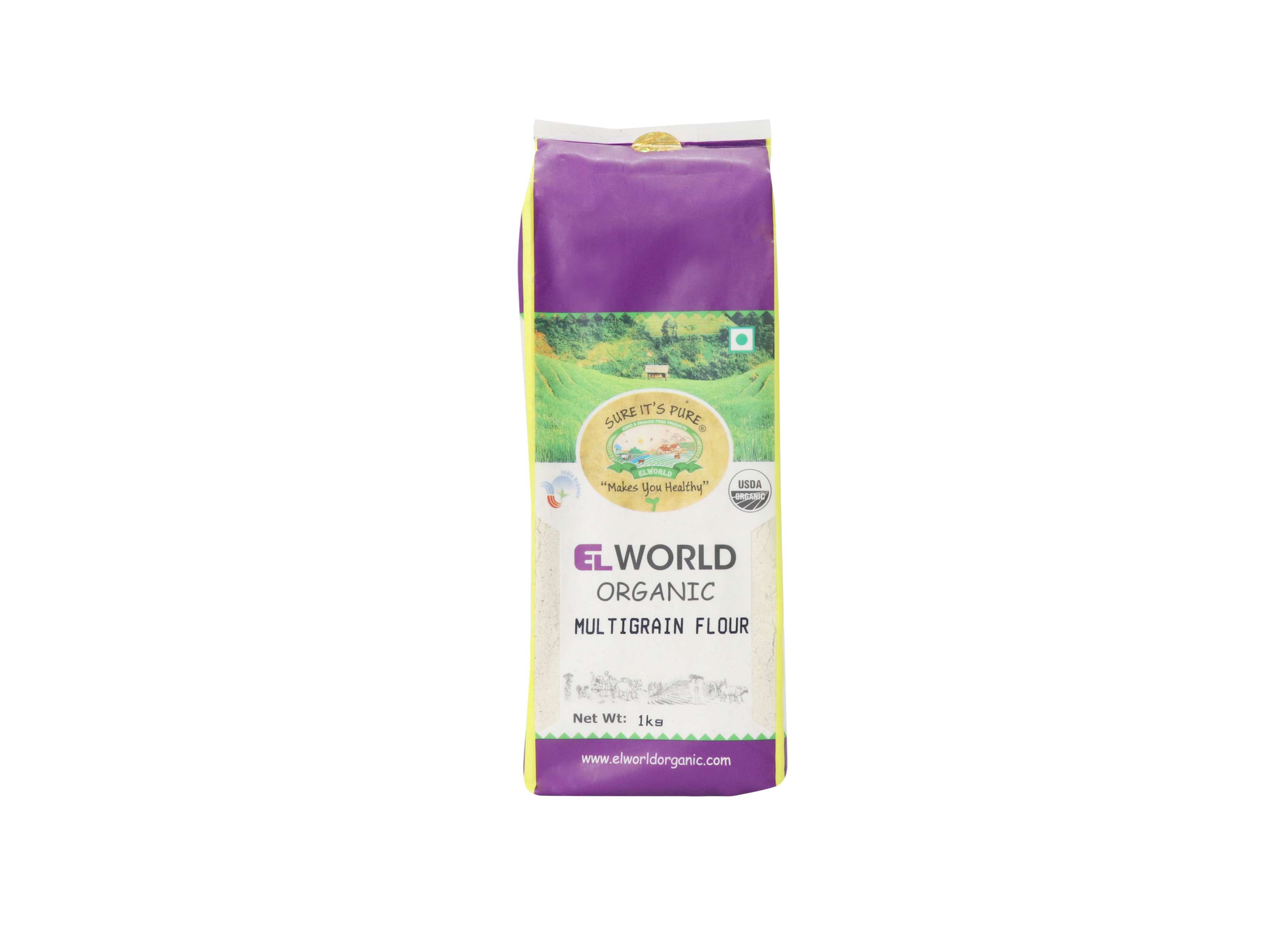 Elworld Agro & Organic Food Products Multigrain flour 1Kg