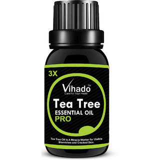 Vihado Tea Tree Oil for Acne and Blemish-Free Skin (10 ml) (Pack of 1) (10 ml)