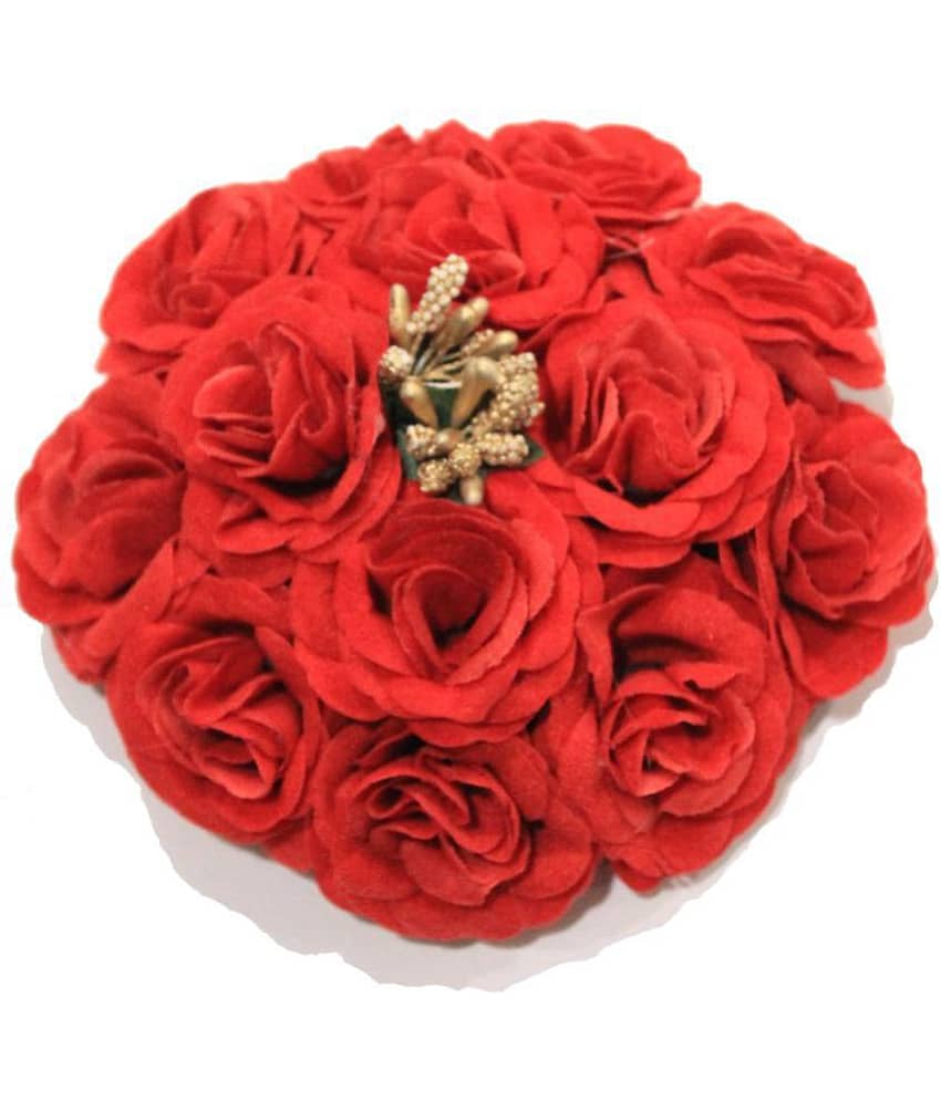 La Belleza - Red Women's Bun Clip ( Pack of 1 )