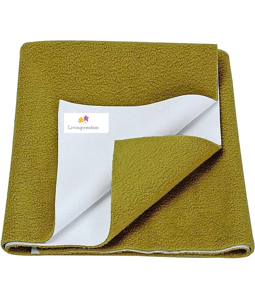 LIVINGCREATIONS Grey Poly Fiber Bed Protector Sheet ( Pack of 1 )