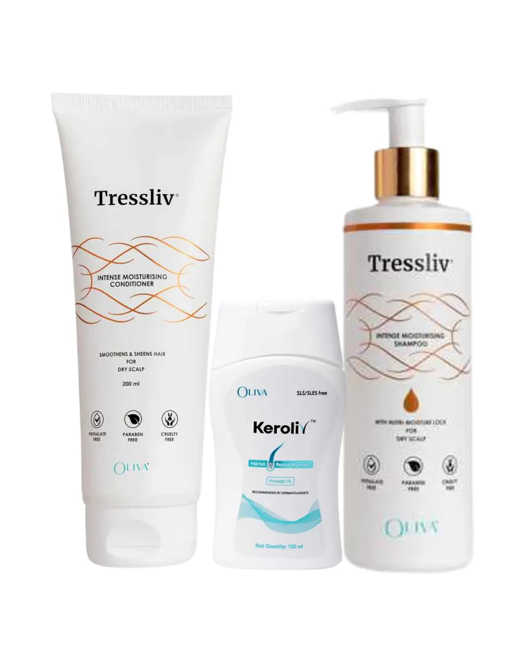 Oliva Complete Hair Care Pack – Anti-Hair Fall & Frizz-Free