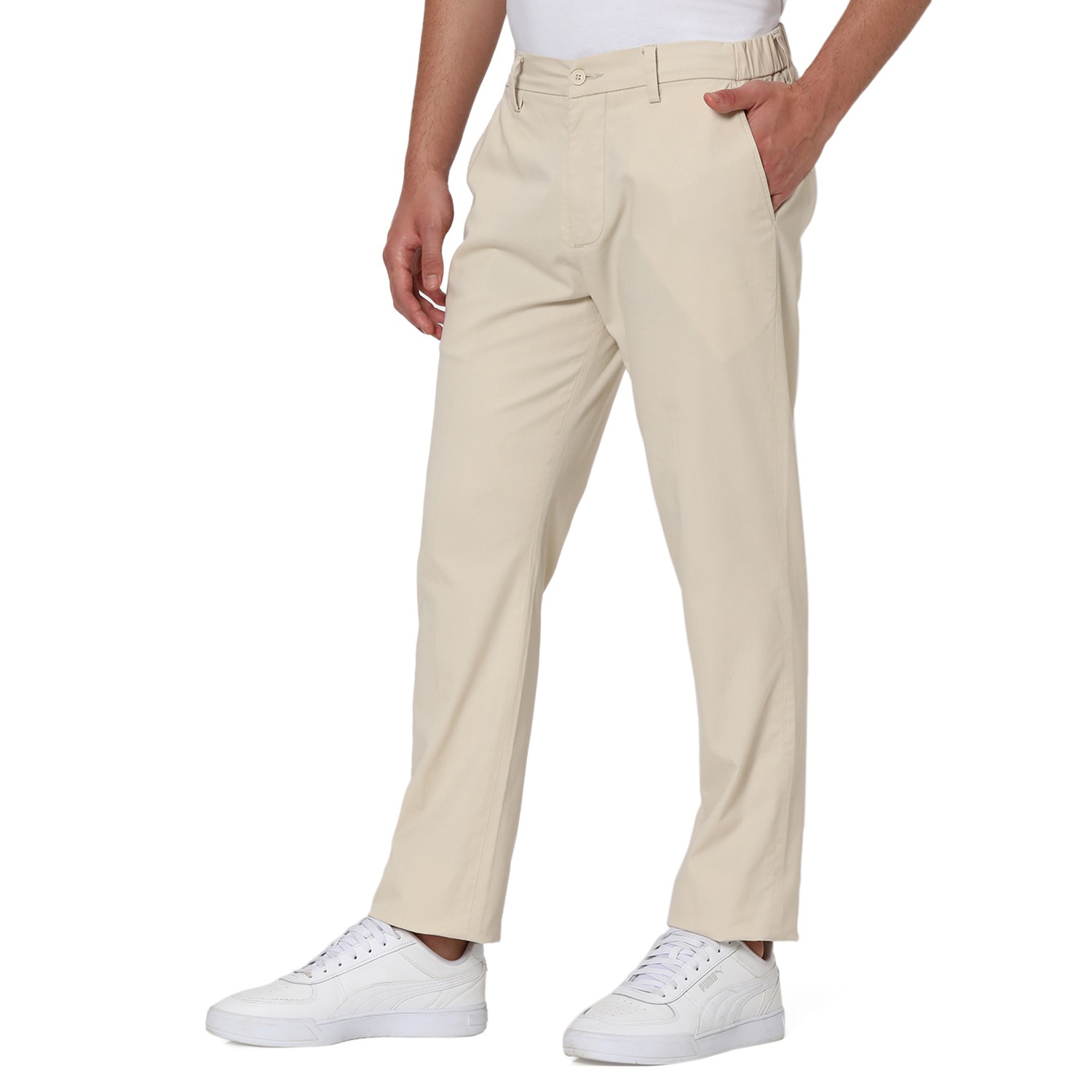 Off White Super Slim Fit Stretch Chinos Trouser view 2