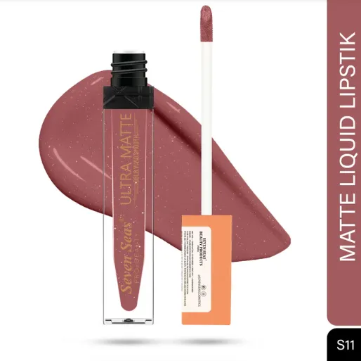 Ultra Matte Liquid Lipstick | High Pigment, Long Lasting Wear | SS-LL-112-S11