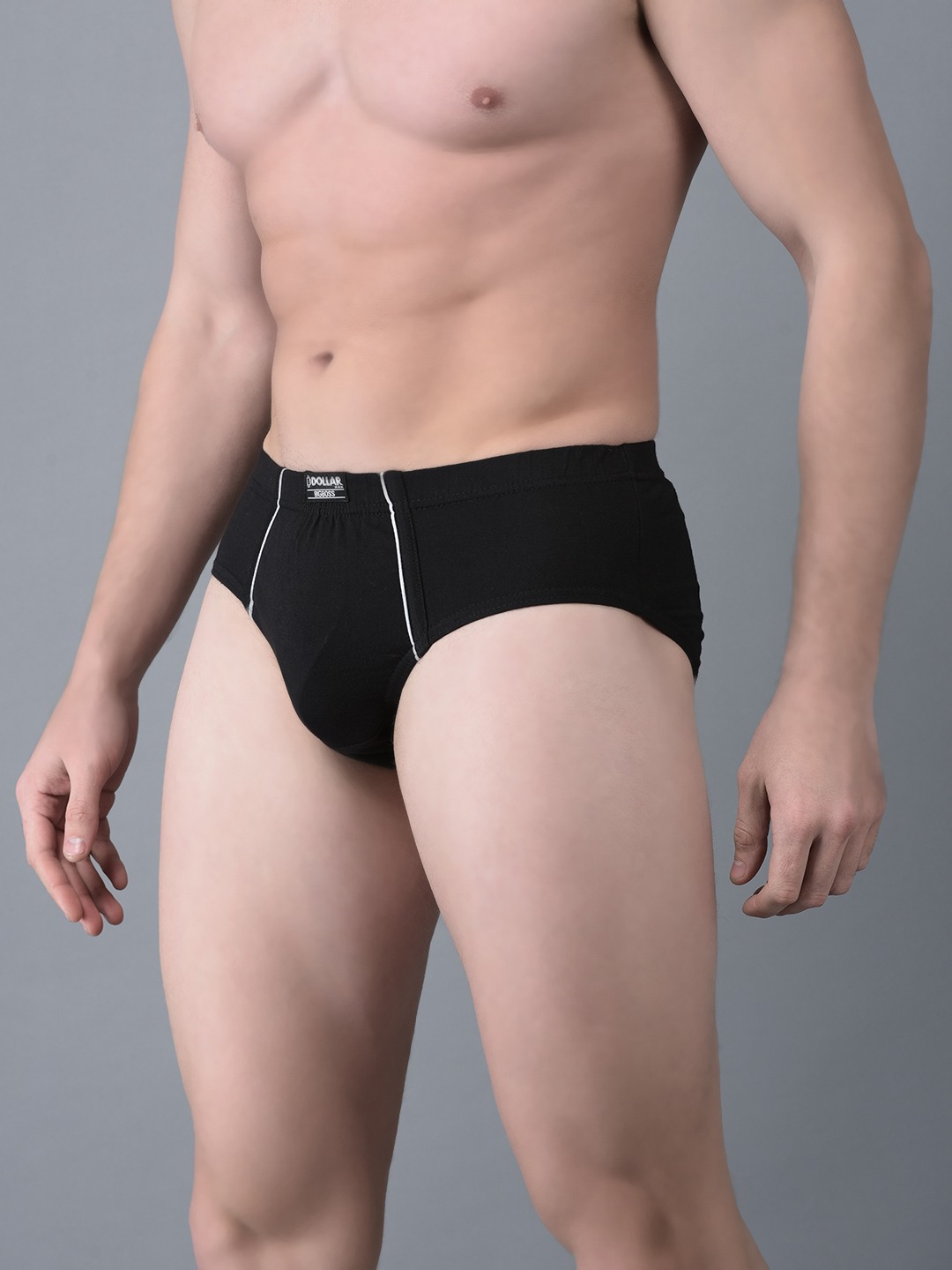 Men's Assorted Pack of 7 Combed Cotton Solid Brief With Anti-Microbial Odour Control view 2