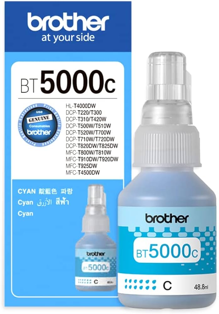 Brother BT5000C Ink Bottle (Cyan) view 2